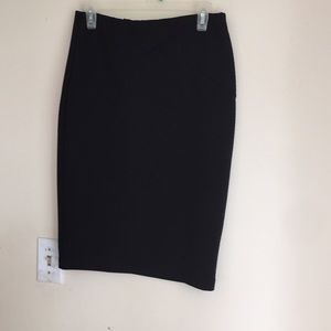 Textured material women’s large black pencil skirt